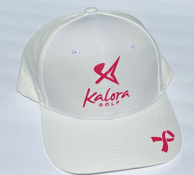 Kalora Breast Cancer Hat White / Pink